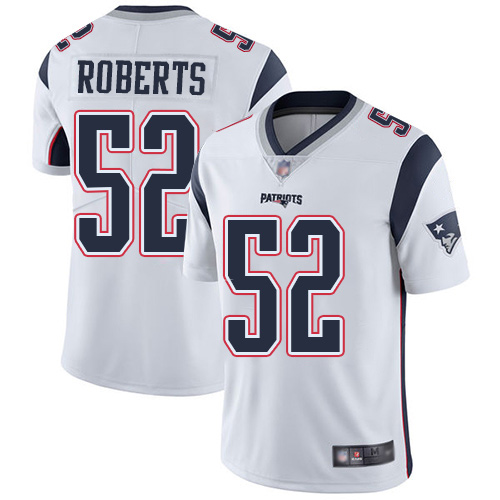 New England Patriots Football #52 Vapor Limited White Men Elandon Roberts Road NFL Jersey